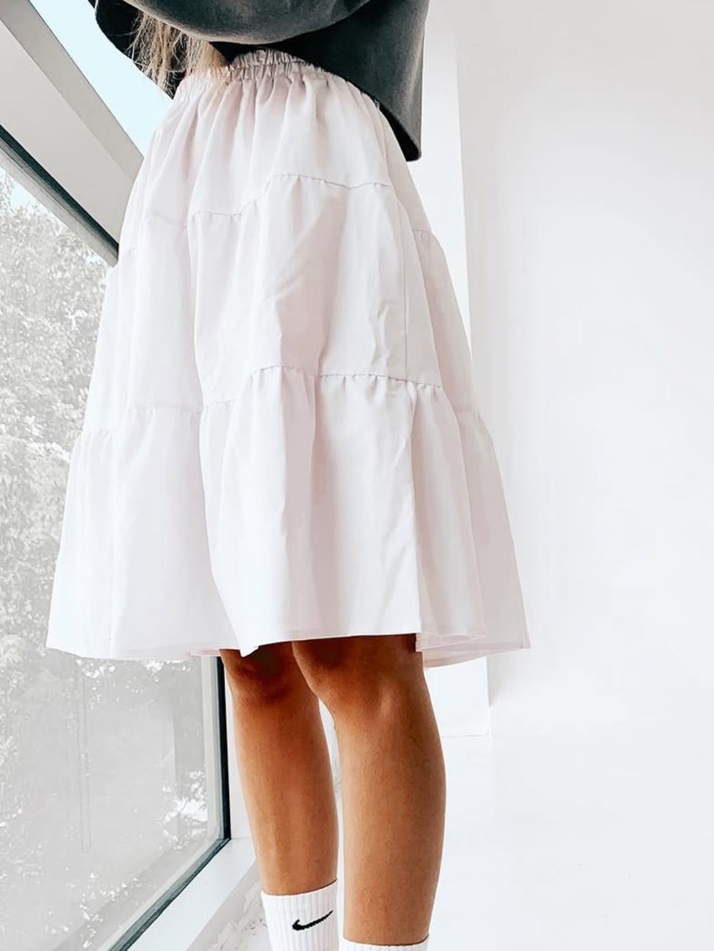 Eliyas Lable White Flirt Skirt